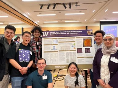 EE478 Sp26 systolic array teams at ECE ENGINE showcase