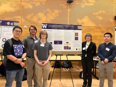 EE478 Sp26 tactile-compute team at ECE ENGINE showcase